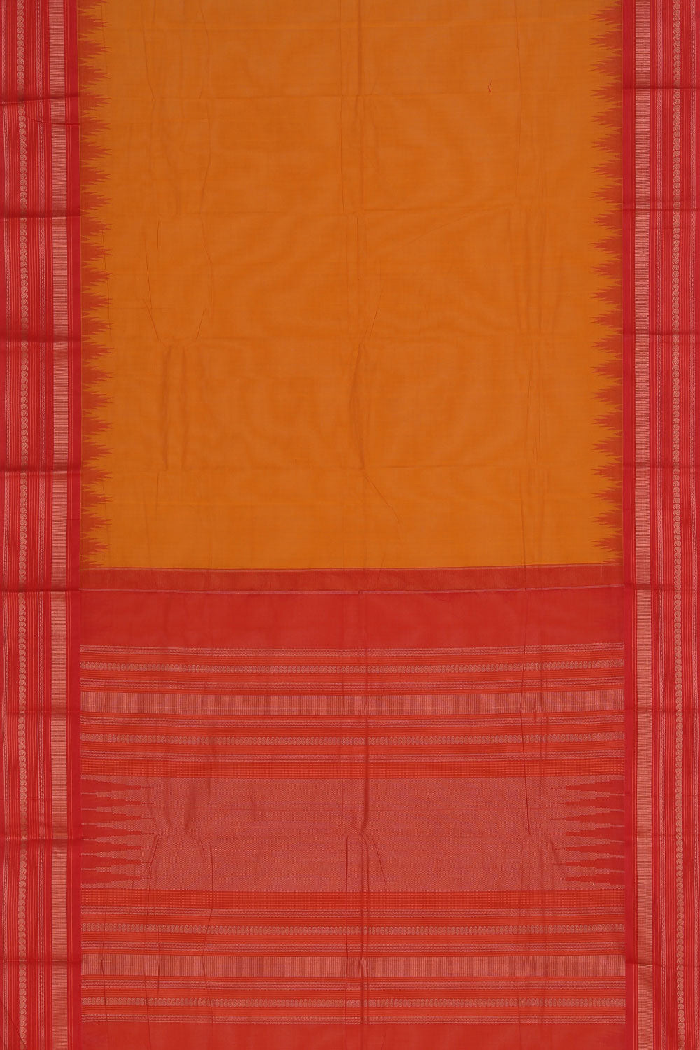 Image of Kanchi Cotton Mustard Saree